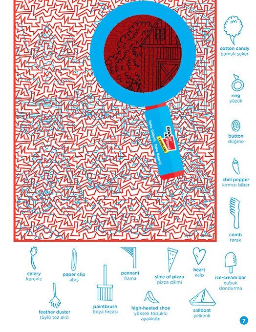 Dedektifler İçin Hidden Pictures Puzzle
