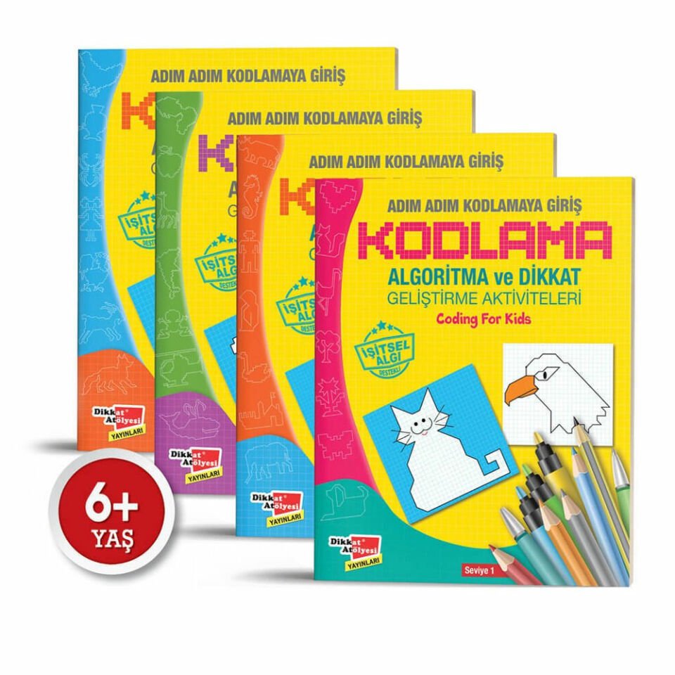 Algoritma Temelli Adım Adım Kodlama 4'lü Kitap Seti