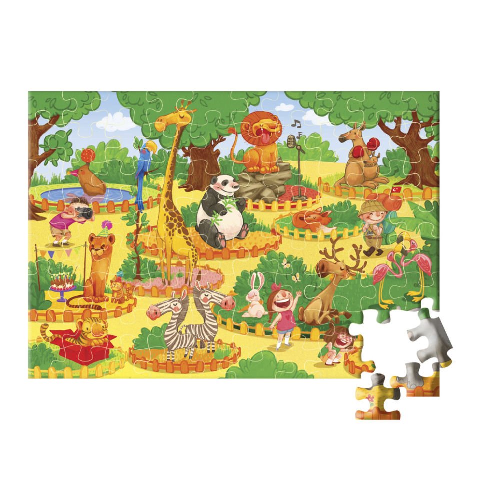 80 Parça Puzzle – Hayvanat Bahçesi