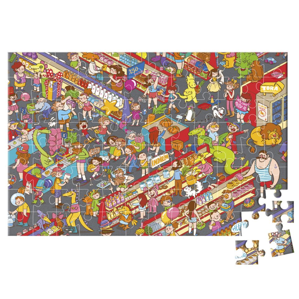 96  Parça Puzzle – Süpermarket